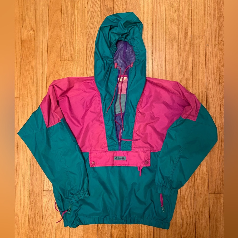 Vintage Columbia Pullover Windbreaker/Rain Coat